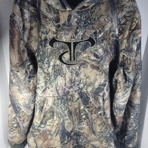 Realtree Style Camo Hoodie with Black Logo